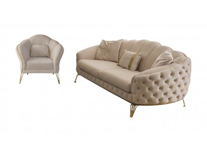 Sofagarnitur 3 3 1 Sitzer Modern Komplett Set Polster Garnitur Couchgarnitur