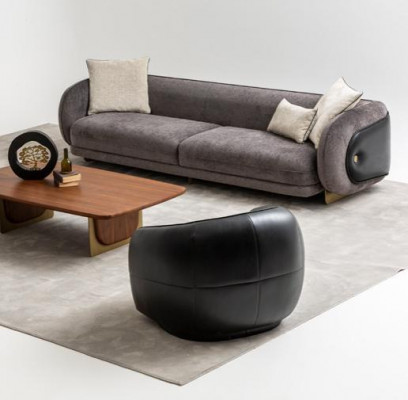Luxus Sofagarnitur Sofa Grau Garnitur Sofas 4 3 1 Sitzer 3tlg Set Polster