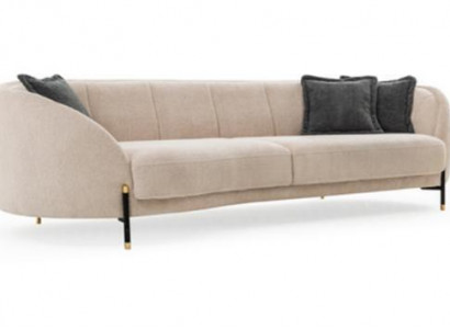 Couch Polster Beige Design Sofa 4 Sitz Sofas Textil Design Sofa Möbel neu