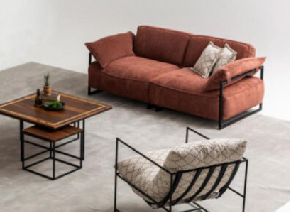 Wohnzimmer Rosa Textil Sofa 3 Sitzer Luxus Möbel Sitz Design Lounge neu