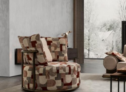 Modern Mehrfarbig Sessel Design Sofa Sitzer Luxus Relax Textil Lounge Polster