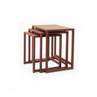 Braune Beistelltische Wohnzimmer Quadratische Tische Luxus Sofatische