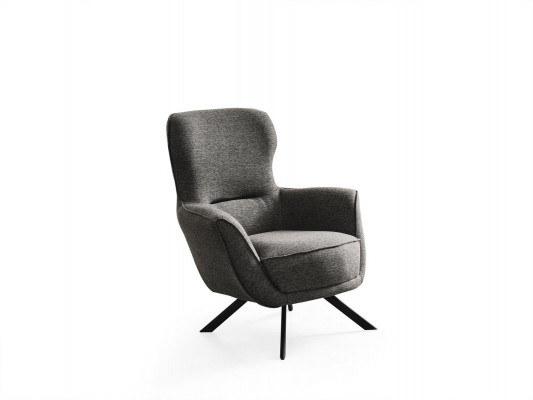Grau Farbe Modern Design 1-Sitzer Sessel Stoff Textil Material Modern Design