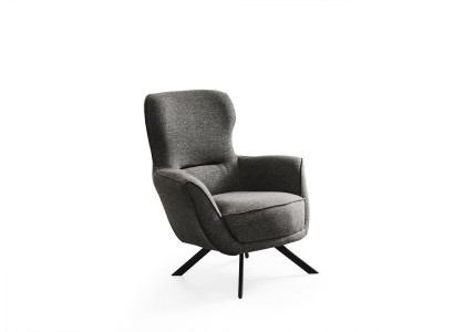 Grau Farbe Modern Design 1-Sitzer Sessel Stoff Textil Material Modern Design