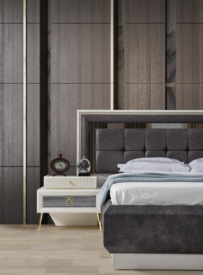Stilvoller Nachttisch Schlafzimmer Edelstahl Nachtkonsole Moderne Möbel
