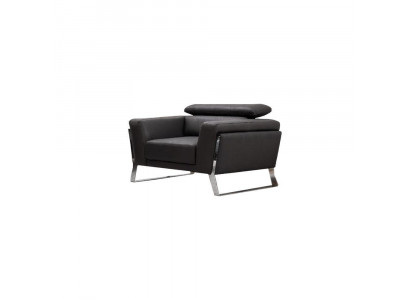 Wohnzimmer Schwarzer Sessel Clubsessel Relaxsessel Metall Einsitzer Neu