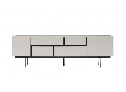 Luxus rtv Lowboard tv Ständer Sideboard Wohnzimmer Holz Weiß Modern