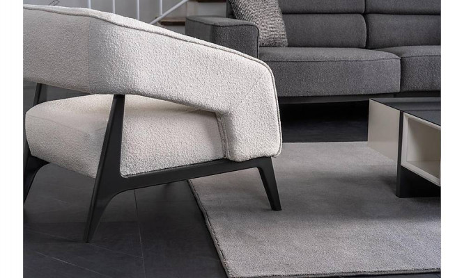 Design 1-Sitzer Luxus Sessel Polstermöbel Textil Relaxsessel Modern