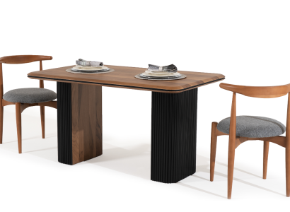 Esszimmer Garnitur Essgruppe Esstisch Stühle 5tlg Braun Klassischе