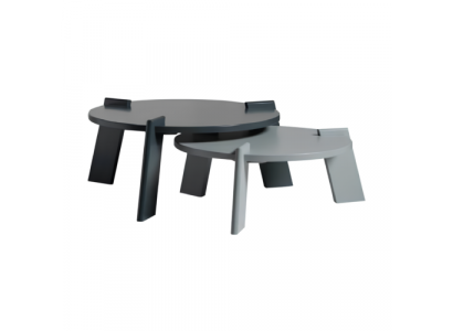 Couchtisch Kaffeetisch Sofatisch Beistelltisch Holz Grau Tisch Design