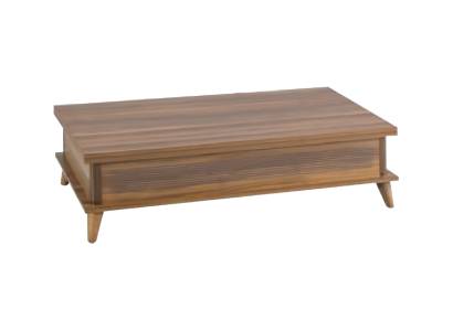 Kaffeetisch Ausziehbarer Couchtisch Esstisch Tisch Holz Braun Möbel