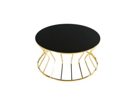 Moderne Sofatisch Couchtisch Kaffeetisch Beistelltisch Gold Tisch Glas