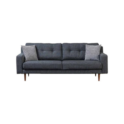 Graue Wohnzimmer Sitzgarnitur Luxuriöse Sofas Designer Lehnsessel 3tlg