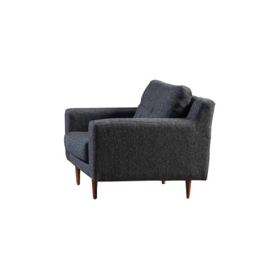 Graue Wohnzimmer Polstersessel Designer Einsitzer Luxus 1-Sitzer 2tlg