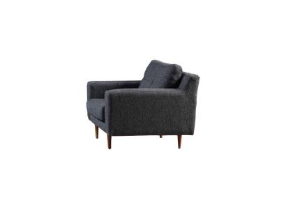 Polster Grauer 1-Sitzer Wohnzimmer Möbel Stilvoller Sessel Moderner Sitz