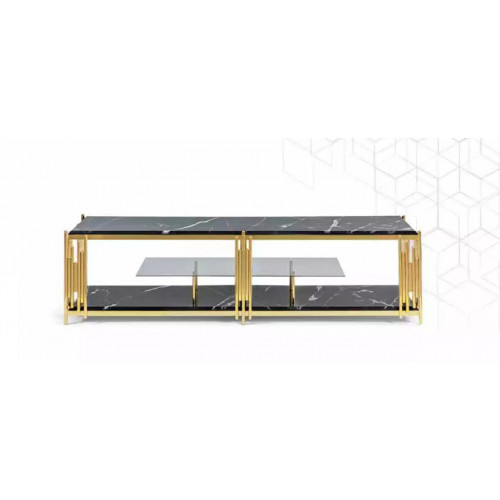 Wohnzimmer TV Staender Modern schwarz Fernseher Ständer Schrank Möbel