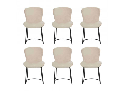 Esszimmerstuhl Weiß 6x Stühle Esszimmer Modern Stuhle Metall Design