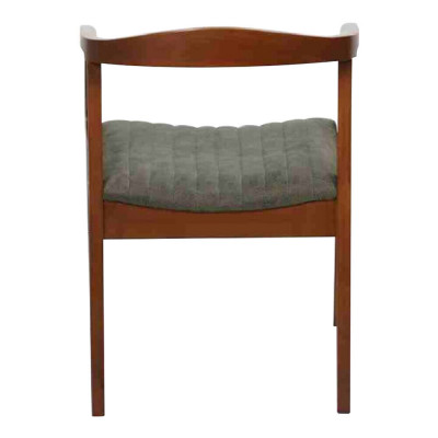 Stuhl Braun Design Wohnzimmer Esszimmer Holz 2x Stühle Polster mit Armlehne