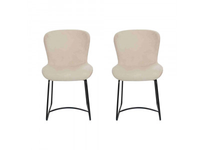 Esszimmerstuhl 2x Stühle Esszimmer Modern Stuhle Metall Design Weiß neu