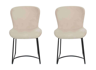 Esszimmerstuhl 2x Stühle Esszimmer Modern Stuhle Metall Design Weiß neu