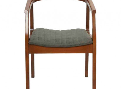 Stuhl Braun Design Wohnzimmer Esszimmer Holz Stühle Polster mit Armlehne