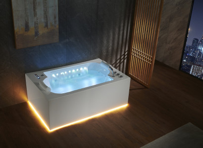 Badewanne Wanne Indoor Whirlpool Badewanne Spa Wanne LED 180x120