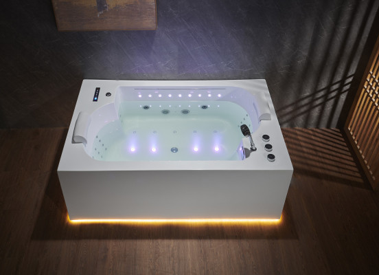 Badewanne Wanne Indoor Whirlpool Badewanne Spa Wanne LED 180x120
