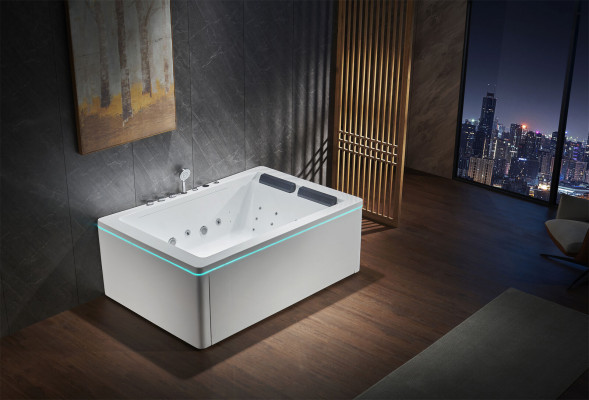 Whirlpool Eckbadewanne Badewanne Wanne Spa Home 2 Personen Whirlwanne Whirlwanne