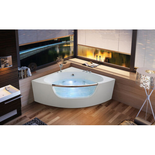 Eckwanne Eckbadewanne Whirlpool Jacuzzi Relax Wanne Spa Indoor Badewanne