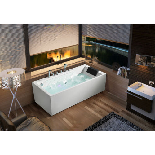 Whirlpool Badewanne Jacuzzi Spa Wannen LED-Beleuchtung Massagedüsen Sprudel