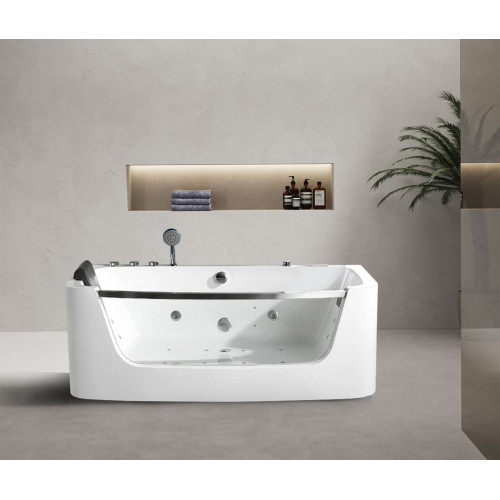Luxus Whirlpool Badewanne 150x80cm Glasfront Wanne Badewannen Luxus Wannen