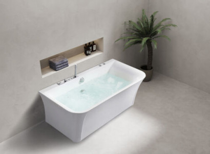 Badewanne Whirlwanne Indoor Whirlpool Home Spa Weiß Wanne