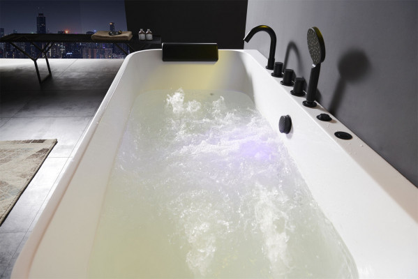 Acryl Whirlwanne Indoor Whirlpool Badewanne Home Spa Weiß