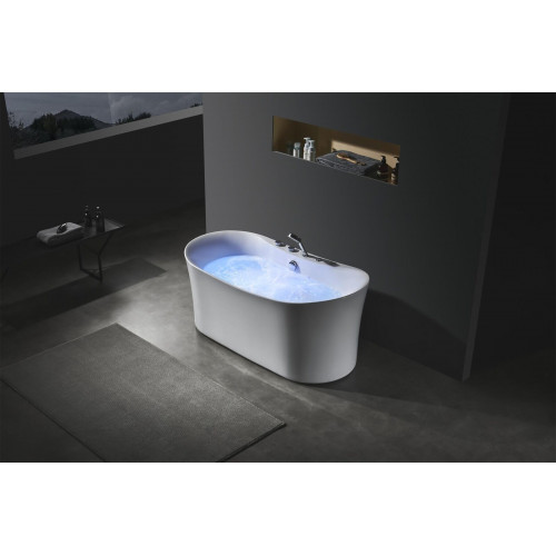 Acryl Whirlwanne Jacuzzi Indoor Whirlpool Badewanne Home Spa Weiß
