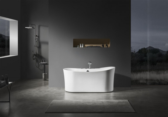 Acryl Whirlwanne Indoor Whirlpool Badewanne Home Spa Weiß