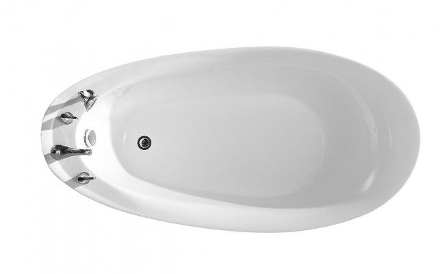 Badewanne Ovale Wanne Badewannen Freistehende 160x80 Armaturen Komplett