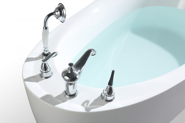 Badewanne Ovale Wanne Badewannen Freistehende 160x80 Armaturen Komplett