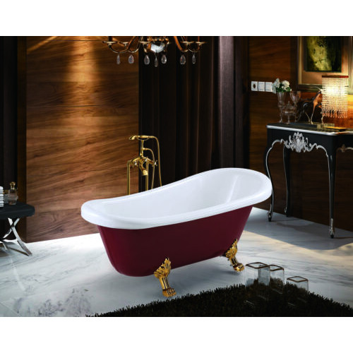 Badewanne Wanne Standbadewanne Freistehende Rot Moderne Bad Badezimmer