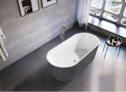 Wanne Badezimmer Acryl Badewanne Standbadewanne Freistehende Grau