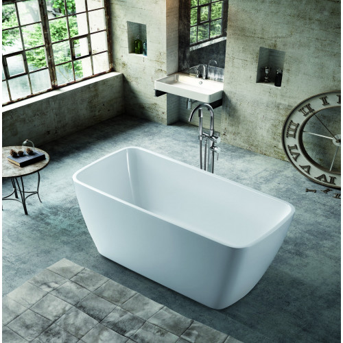 Badewanne Badezimmer Acryl Wanne Weiß Standbadewanne Zeitgenössisch