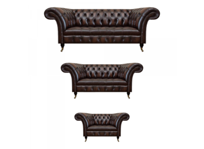 Wohnzimmer Polstermöbel Chesterfield Sofas Couch Leder Luxus Sofa Set
