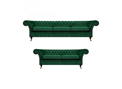 Sofagarnitur 2tlg Sofas Chesterfield Wohnzimmer Couchen 3+2 Polstermöbel