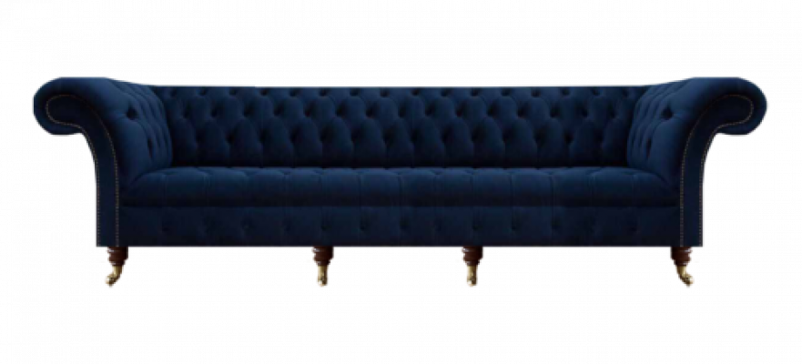 Viersitzer Sofa Couch Wohnzimmer Chesterfield Polstermöbel Design Einrichtung