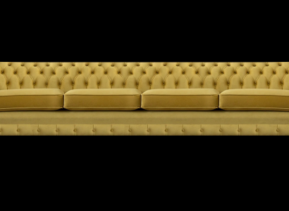 Wohnzimmer Gelb Sofa Viersitzer Couch Chesterfield Polstersitz Einrichtung