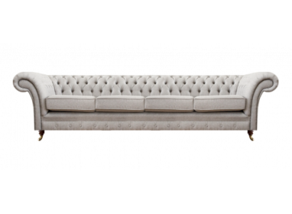 Luxus Neu Chesterfield Sofa Viersitzer Couch Polstermöbel Textil Wohnzimmer