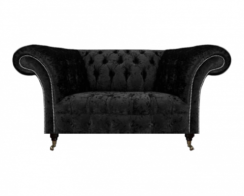 Chesterfield Sofa Zweisitzer Couch Wohnzimmer Stoff Polstersitz Polstermöbel
