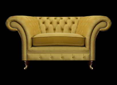 Chesterfield Sessel Gelb Polstersitz Chesterfield Couch Wohnzimmer Einrichtung