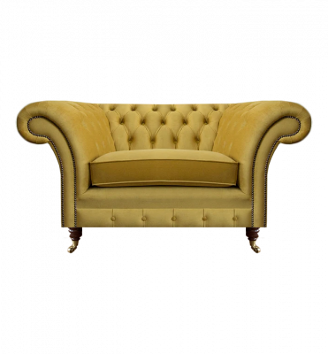 Neu Luxus Sessel Gelb Sitz Einrichtung Chesterfield Wohnzimmer Textil