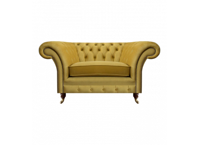Neu Luxus Sessel Gelb Sitz Einrichtung Chesterfield Wohnzimmer Textil