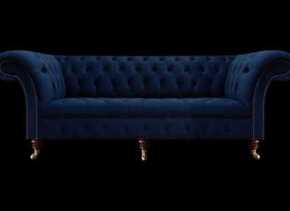 Design Einrichtung Chesterfield Sofa Dreisitzer Couch Wohnzimmer Neu